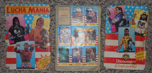 Rare ALBUM Lucha Mania  Professional Wrestling . 212/216  only 4 are missing by