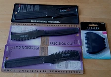 4 PROFESSIONAL TEXTURIZING COMB/TRIMMER-NEW IN PKG-BABYLISS PRO/JILBERE/LE SALON