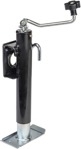 Southwest Wheel 2,000 lbs. 10" Travel Top Wind Swivel Retaining Ring Mount Jack
