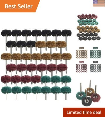 Comprehensive 40-Pack Abrasive Wheel Set - 1'' Diameter for Polishing Excellence