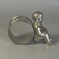 Antique Silver Plated Napkin Holder - Unmarked