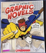 How to Draw Graphic Novels Paperback Victor, Scholastic, Inc. Book C6