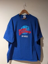 Vintage 1991 Planet Hollywood San Francisco Shirt Size 3XL Blue Made In USA