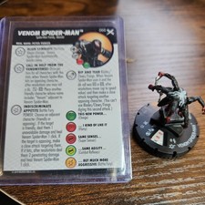 Heroclix Venom Spider-Man 066 w/ Card Earth X Set Chase.