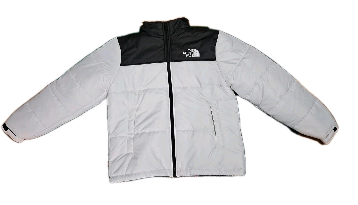 The North Face 1996 Retro Nuptse 700 Down Fill Coat Jacket Black/White Medium.