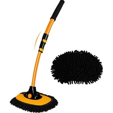 Autowaschbürste Teleskop 43" Mikrofaser Langgriff Auto Fenster Boot Reinigung