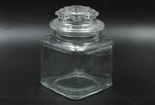 Alte Vorratsdose Marmeladenglas Keksdose aus Glas Vintage H 16,5 cm