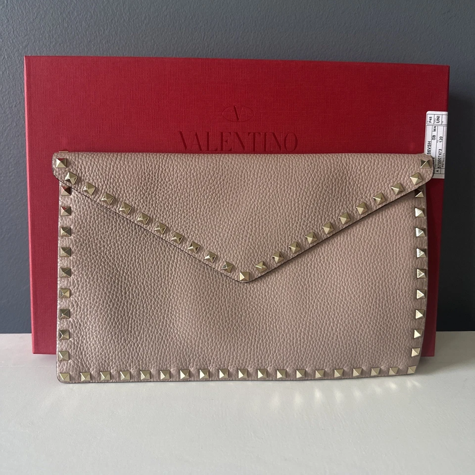 Valentino Rockstud Poudre Pouch with box and documentation, designer authentic - Image 2 of 4