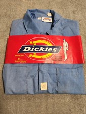 Vintage Dickies Coveralls Mens 42 L Blue Mechanic Jumpsuit Workwear Short Sleeve