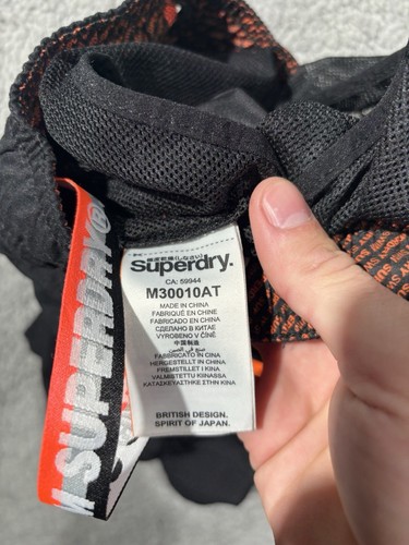 Superdry Herren Badeshorts Schwarz Orange Gr. L Sport Sommer Urlaub Kleidung - Bild 8 von 10