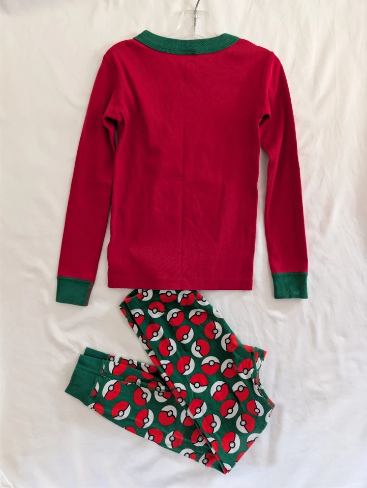 Hanna Andersson PIKACHU HOLIDAY POKEMON PIJAMA LARGO JOHN 120 cm Sin Talla Pantalón Etiqueta Foto 2 de 4