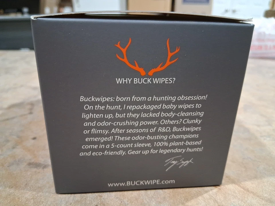 BRAND NEW PACKAGE XL BUCK WIPES FOR THE HUNTER 8X8 XL OF 7( 5 WIPE PACK) - Image 4 of 4