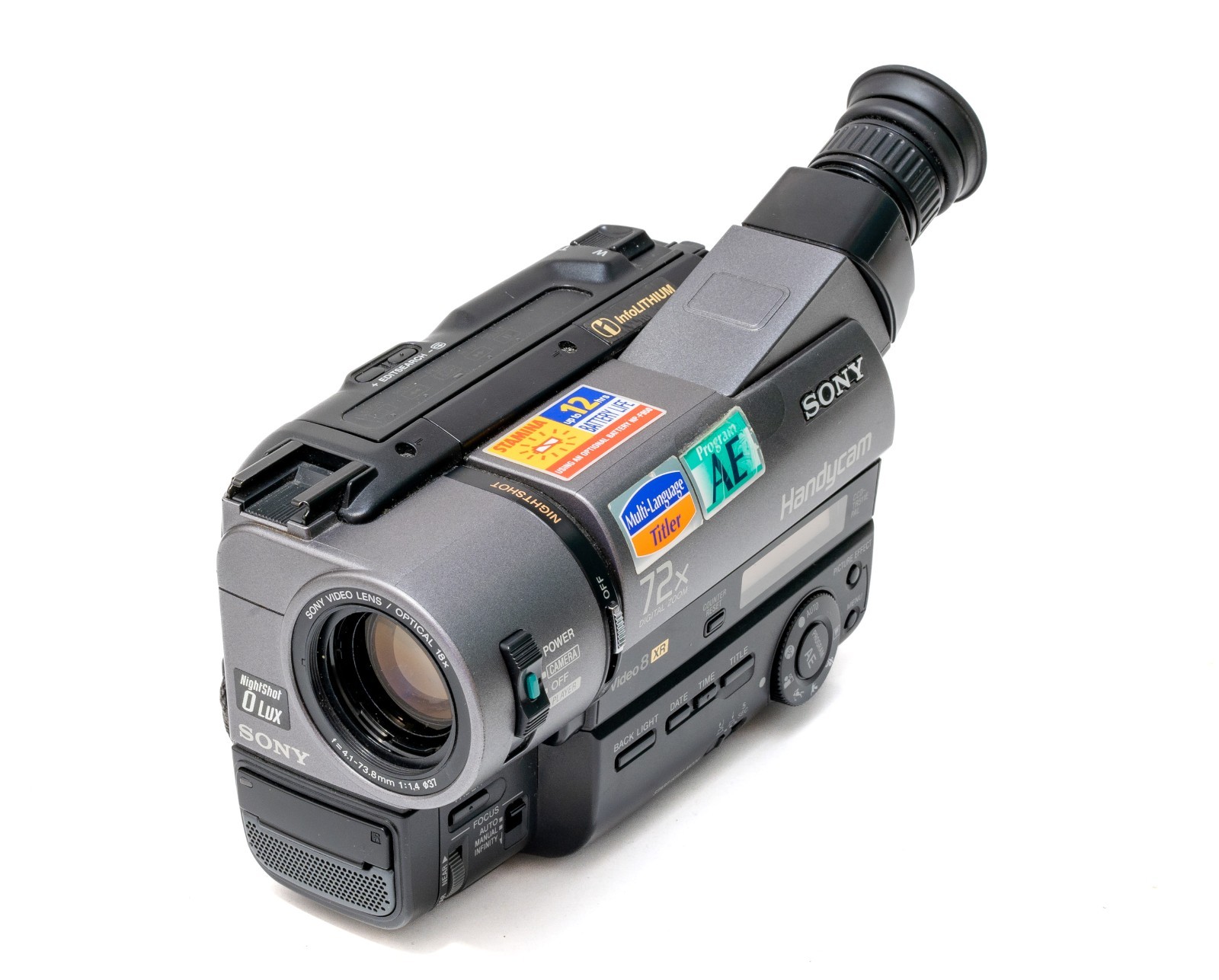 Videocamera Sony Handycam CCD-TR511E PAL 8mm Video8 XR Hi8 Video Camera
