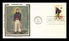 US COVER CONTINENTAL NAVY MILTIARY UNIFORMS FDC COLORANO SILK CACHET