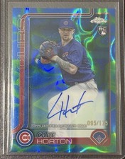 Cade Horton 2025 Topps Chrome Update Blue/Green Lamp Lava Rookie Auto /175