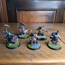 Warhammer Age of Sigmar Nurgle x5 Putrid Blightkings bemalt