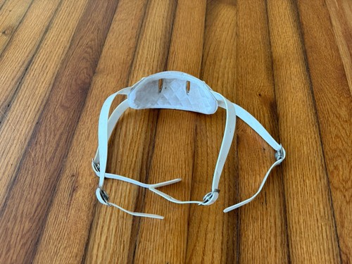 Riddell Speed Adams Pro Football Helmet White Hard Cup High Hook Chinstrap - Picture 3 of 3