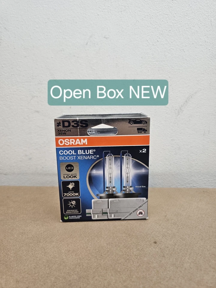 Osram Cool Blue Boost D3S HID Xenon Headlight Bulbs 66340CBB 7000K - Pack of 2 - Image 2 of 4