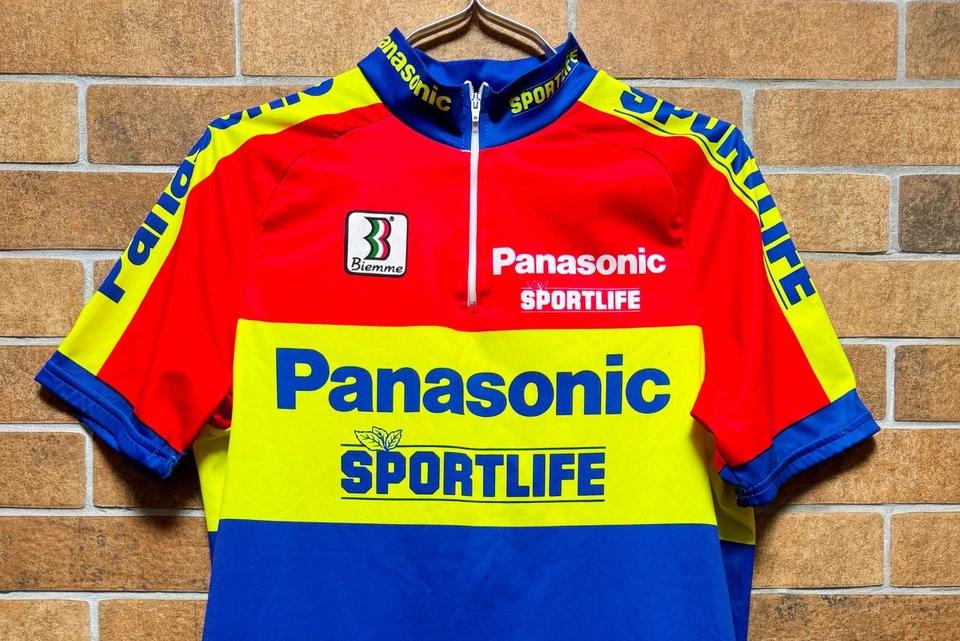 CAMISETA DE CICLISMO PANASONIC SPORTLIFE BIEMME SPORT 1990/1992 TALLA XXL 2XL Foto 2 de 4