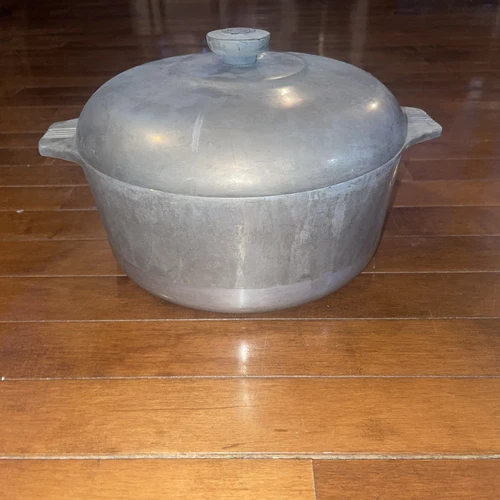 Vtg Wagner Ware Sidney O Magnalite Dutch Oven Roaster Stock Pot 5 Quart