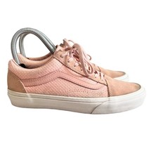 Vans Old Skool Pink Suede Canvas Sneakers Women's Size 6.5 Casual Shoes