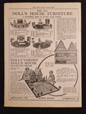 Dinky Toys - Dolls House & Furniture - 1930s Advert #B25205