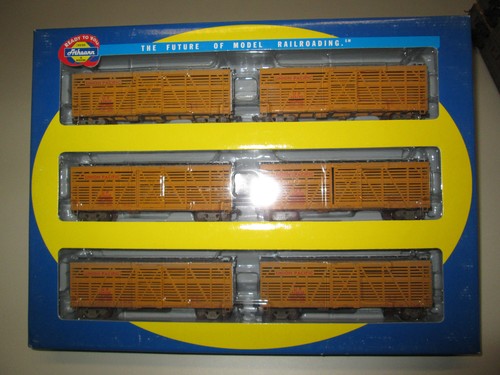 Paquete de 6 autos HO Athearn 73229 Union Pacific 40’ amarillos | Condition: Used