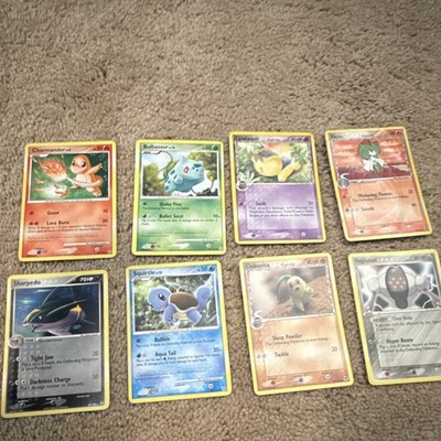 Pokémon TCG Nintendo Charmander Bulbasaur Cyndaquil 8 Card Lot Regular English