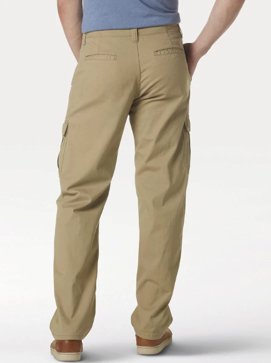 Pantalones cargo Wrangler para hombre con elástico calce relajado madera de olmo caqui beige TODAS LAS TALLAS Foto 4 de 4