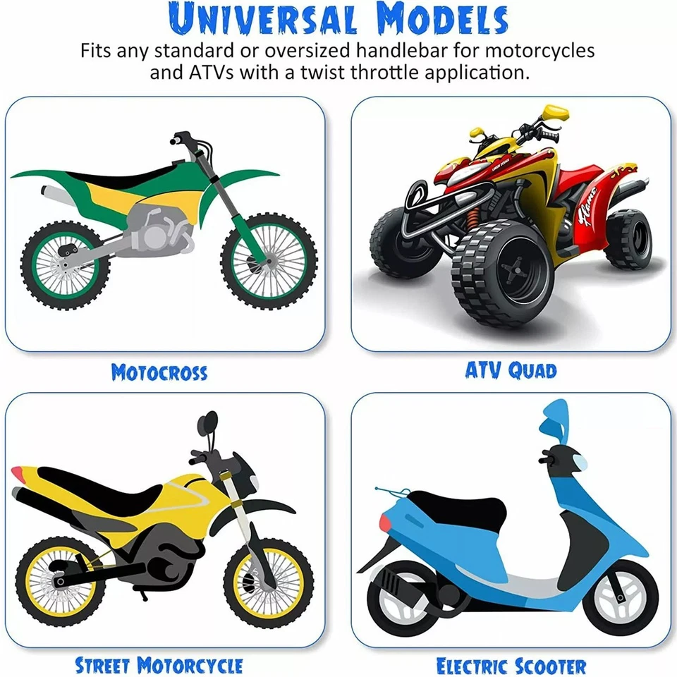 Motorcycle Pro Taper Hand Grips 7/8" 22mm Handle for Pit Dirt Bike ATV Off-road - Image 2 of 4