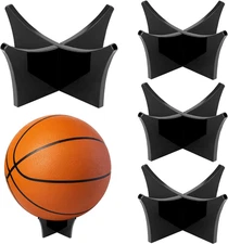 4 Pack Acrylic Ball Stand Holders for Football Basketball Soccer Ball Stand Sets