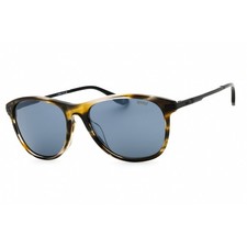 Bmw Mens Sunglasses Shiny Light Brown Acetate Oval Full Rim Frame Bw0060-h 45c
