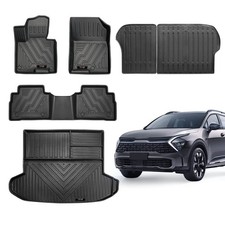 Custom for 2023 2024 2025 2026 Kia Sportage Floor Mats Cargo Liner and Backre...
