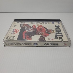 NHL 97 (Sega Saturn, 1996) W/ Manual *Damaged Case*