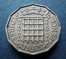 1965 Brass Threepence - Queen Elizabeth II - British Coin