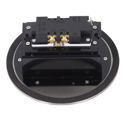 Recessed Floor Outlet 20A 2500W 2 Sockets Stainless Steel Round Floor New