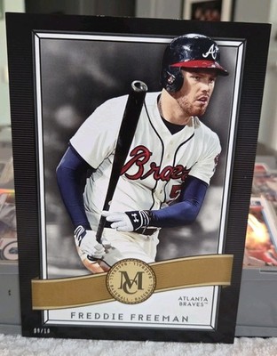 2016 Topps Museum Collection Freddie Freeman Jumbo Black /10 5x7 Braves Dodgers