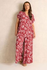 EVANS Curve Women's Plus Size Abstract Print Set
