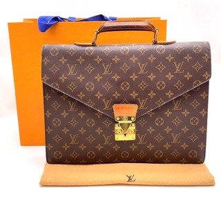 Auth LOUIS VUITTON Monogram Serviette Conseiller M53331 Briefcase Bag NS080792