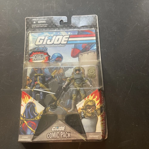 GI Joe 25th Anniversay Comic 2 Pack Cobra Commander and Tripwire - MOC