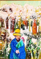 ANTONIO POSSENTI  (Lucca 1933-2016) OLIO su CARTONE TELATO  cm30x40