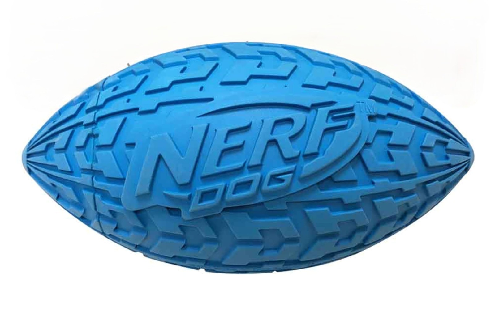 Tire Squeak Football Outdoor Dog Toy, 6 Inch Dog Football Squeaking Toy for M...