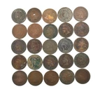 Lot 25 1800's 1880 1881 1886-1889 Indian Head Cent Coin Collection 1/2 Roll *634