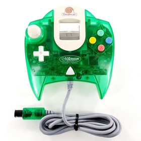 Sega Dreamcast Millennium 2000 Green Controller Cable Authentic TESTED WORKS!