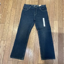 URBAN PIPELINE BIG BOYS RELAXED STRAIGHT LEG JEANS DARK RINSE SIZE 16 NWT