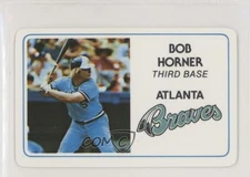 1981 Perma-Graphics/Topps Credit Cards Bob Horner #006