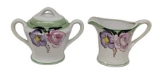 Vintage Japan Creamer and Sugar Bowl 