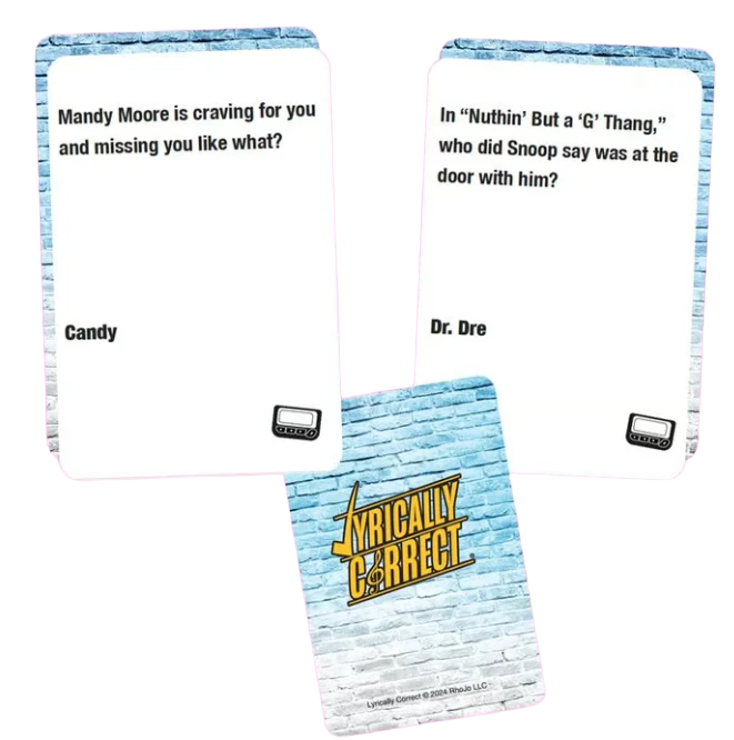 Juego de cartas Lyrically Correct Pop Quiz Music Trivia años 90 y 2000 edición POP Foto 3 de 4