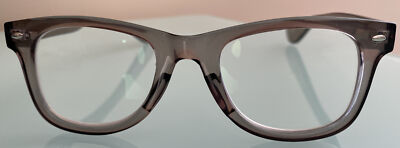 Contemporary Trend Wayfarer Reading Glasses by Icon, 1 Pair, Translucent Gray
