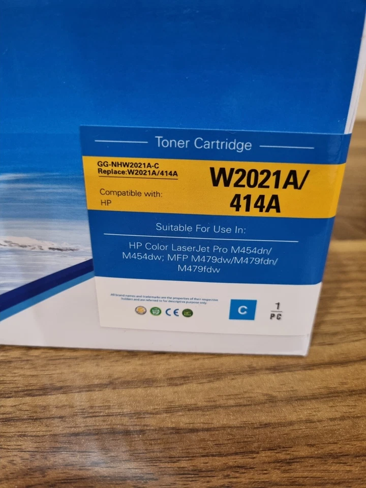 Cartucho de toner G&G W2021A/414A ciano - Imagem 2 de 4